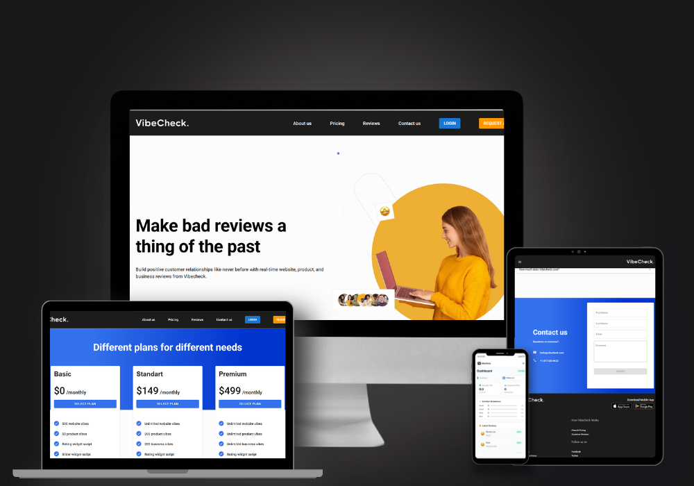 VibeCheck reviews platform